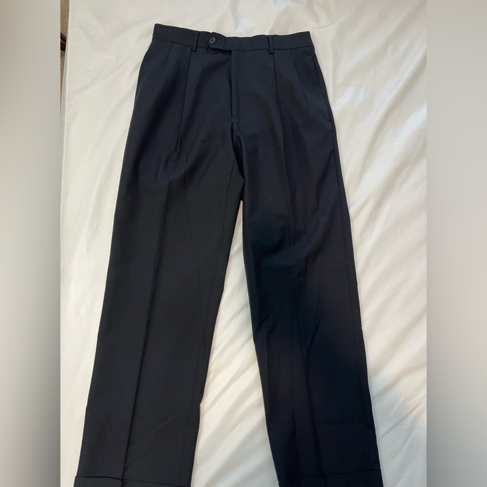 Charcoal wool dress pants